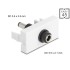 Delock Easy 45 Module DC 5.5 x 2.1 mm female to DC 5.5 x 2.5 mm male white
