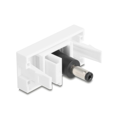 Delock Easy 45 Module DC 5.5 x 2.5 mm female to DC 5.5 x 2.1 mm male white 2