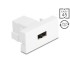 Delock Easy 45 module, EASY-USB 2.0 Type-A female to EASY-USB Type-A female white
