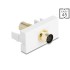Delock Easy 45 Module Mini-DIN 4 pin female to female gold plated white
