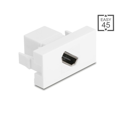 Delock Easy 45 Module HDMI female to female diagonal 8K 60 Hz white