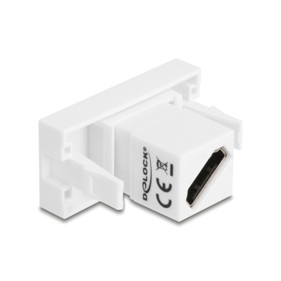Delock Easy 45 Module HDMI female to female diagonal 8K 60 Hz white 2