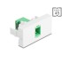 Delock Easy 45 Module SC Simplex female to SC Simplex female with laser protection flip inside green / white