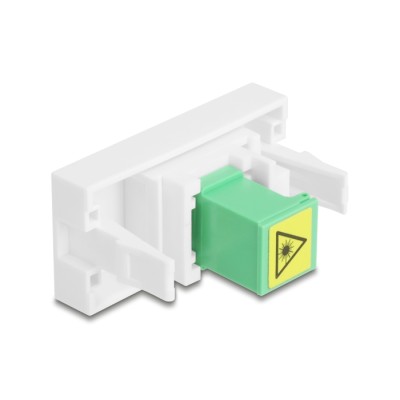 Delock Easy 45 Module SC Simplex female to SC Simplex female with laser protection flip inside green / white 2
