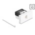 Delock Easy 45 Module RJ45 jack to LSA Cat.6A 180° toolfree black / white