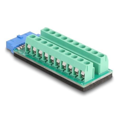 Delock USB Pfostenbuchse zu Terminalblock Adapter 20 Pin
