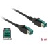 Delock PoweredUSB cable male 12 V > PoweredUSB male 12 V 5 m for POS printers and terminals