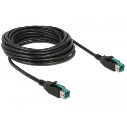 Delock PoweredUSB cable male 12 V > PoweredUSB male 12 V 5 m for POS printers and terminals