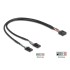 Delock Cable USB 2.0 pin header female 2.54 mm 10 pin to 2 x USB 2.0 pin header female 2.54 mm 4 pin 30 cm