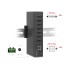 Delock Industry Hub 7 x USB 2.0 Type-A with 15 kV ESD protection and DIN rail mounting