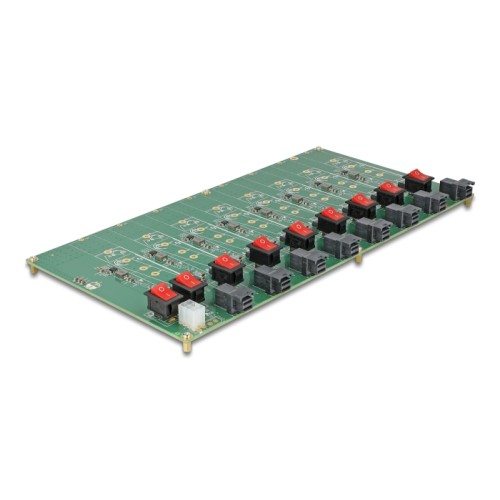 Delock M.2 Test Board for 8 x M.2 NVMe Key M SSD with SFF-8643 connector