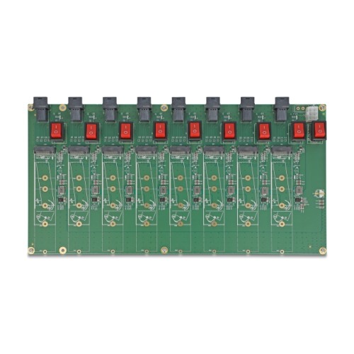 Delock M.2 Test Board for 8 x M.2 NVMe Key M SSD with SFF-8643 connector