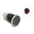 Delock Push Switch for Installation black 16 mm 12 V 5 x solder connection LED red power symbol + ring