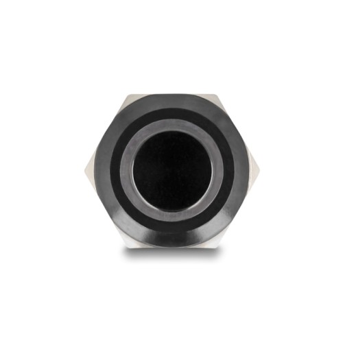 Delock Push Switch for Installation black 12 mm 12 V 4 x solder connection LED red ring