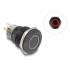 Delock Push Switch for Installation black 22 mm 12 V 5 x solder connection LED red ring