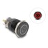 Delock Push Switch for Installation black 19 mm 12 V 5 x solder connection LED red power symbol + ring