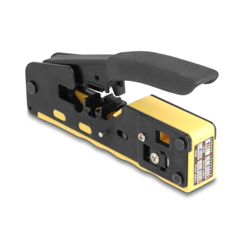 Delock Crimping Tool for 6P/8P RJ45/RJ11 plugs Cat. 5/6/7 with cutter and stripper