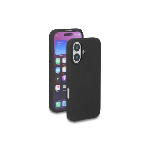 Delock Protective Case for iPhone 16 compatible with MagSafe made of soft-touch silicone black