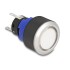 Delock Push Button protruding for Installation 22 mm 5 x solder connection actuator flat plastic LED white
