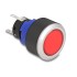 Delock Push Button protruding for Installation 22 mm 5 x solder connection actuator flat plastic LED red