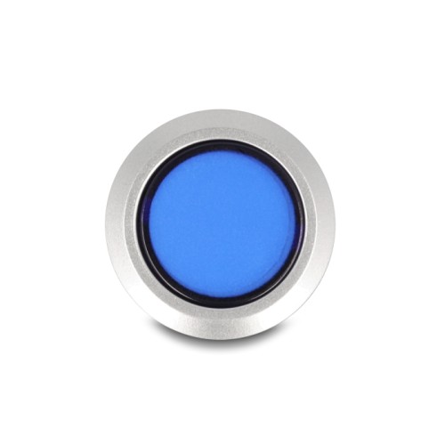 Delock Push Button protruding for Installation 22 mm 5 x solder connection actuator flat plastic LED blue