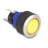 Delock Push Button protruding for Installation 22 mm 5 x solder connection actuator flat plastic LED yellow