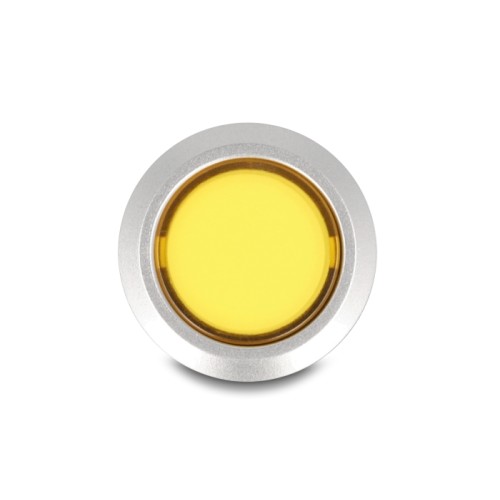 Delock Push Button protruding for Installation 22 mm 5 x solder connection actuator flat plastic LED yellow