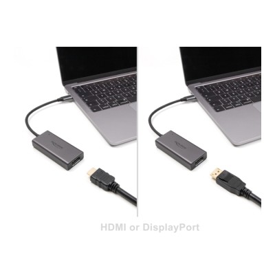 Delock USB Type-C™ Adapter to Combo HDMI / DisplayPort Port 8K 2