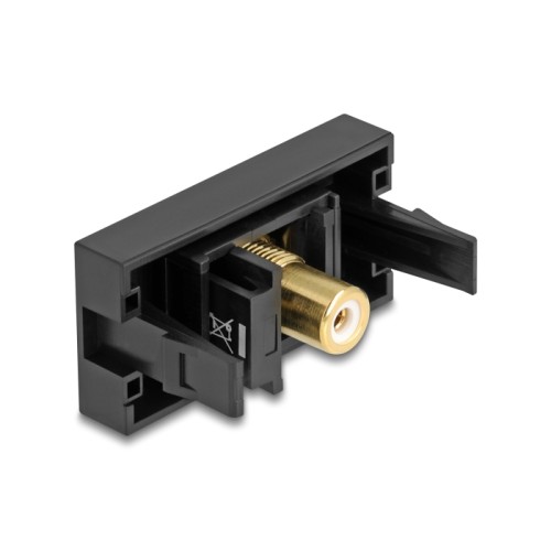 Delock Easy 45 Module RCA female to RCA female gold plated white / black