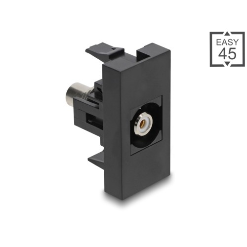 Delock Easy 45 Module RCA female to RCA female white / black