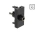 Delock Easy 45 Module DC 5.5 x 2.1 mm female to DC 5.5 x 2.1 mm male black