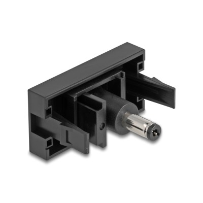 Delock Easy 45 Module DC 5.5 x 2.5 mm female to DC 5.5 x 2.1 mm male black 2