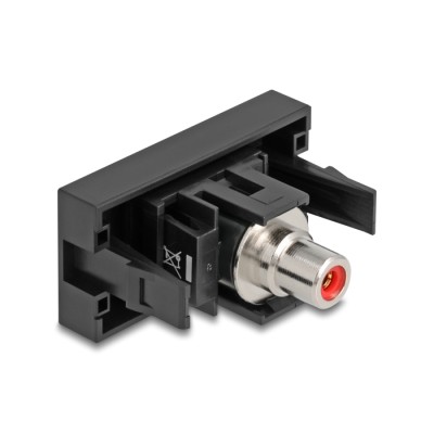 Delock Easy 45 Module RCA female to RCA female red / black 2