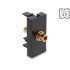 Delock Easy 45 Module RCA female to RCA female gold plated red / black