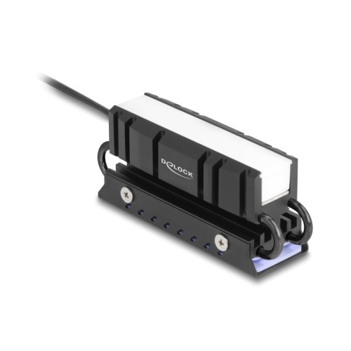 Delock M.2 Heat sink for SSD 2280 with RGB LED illumination
