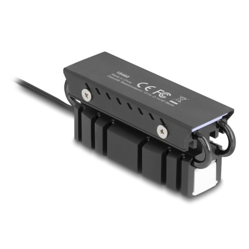 Delock M.2 Heat sink for SSD 2280 with RGB LED illumination
