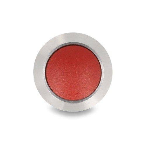 Delock Push Button for Installation 12 mm 2 x Screw Terminal red