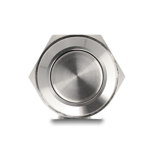 Delock Push Button for Installation 16 mm 2 x Screw Terminal actuator flat