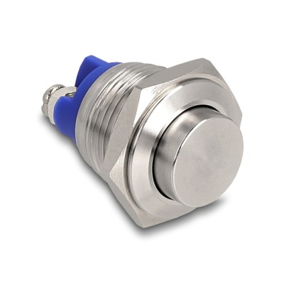 Delock Push Button for Installation 16 mm 2 x Screw Terminal actuator very high