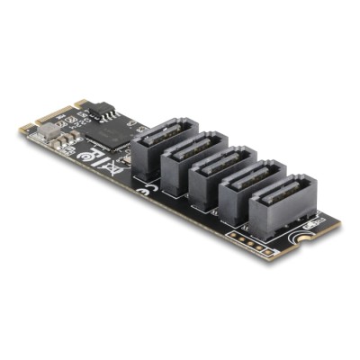 Delock M.2 2280 Key B+M Controller to 5 x SATA 2