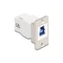 Delock Panel Mount USB 5 Gbps Type-B female to USB Type-A female conical
