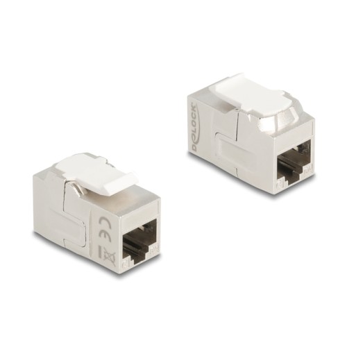 Delock Keystone Module coupler RJ45 jack to RJ45 jack Cat.6A shielded