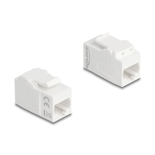 Delock Keystone Module coupler RJ45 jack to RJ45 jack UTP Cat.6A white
