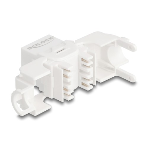 Delock Keystone Module RJ45 jack to LSA Cat.6A UTP 180° toolfree