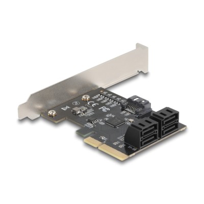 Delock PCI Express x4 Card to 5 Port SATA Controller - Low Profile Form Factor 2