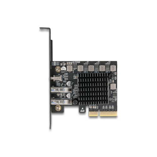 Delock PCI Express x4 Card to 1 x USB Type-C™ 20 Gbps + 2 x Type-A 10 Gbps - Low Profile Form Factor