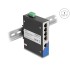 Delock Industrial Gigabit Ethernet Switch 5 Port RJ45 for DIN rail