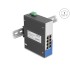 Delock Industrial Gigabit Ethernet Switch 8 Port RJ45 for DIN rail