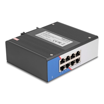 Delock Industrial Gigabit Ethernet Switch 8 Port RJ45 for DIN rail 2