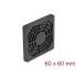 Delock Fan Grill with Dust Filter 60 x 60 mm black